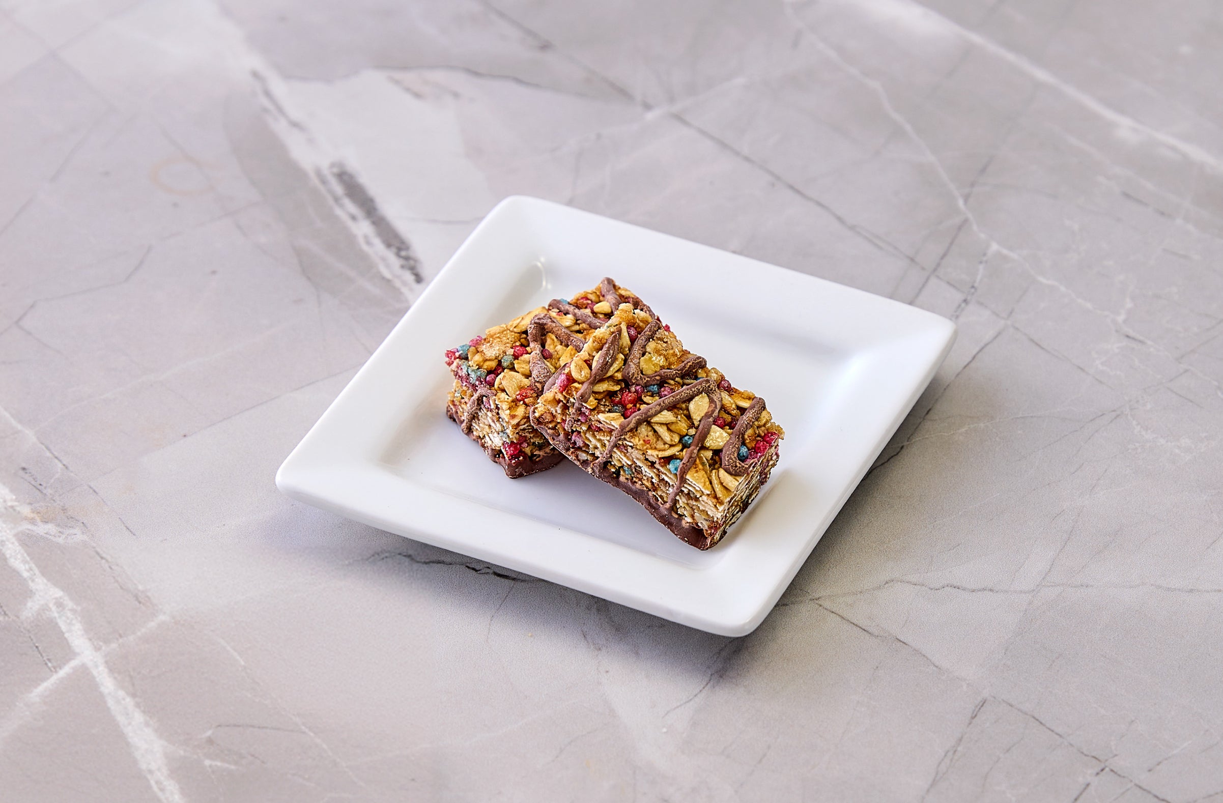 birthday cake granola squares