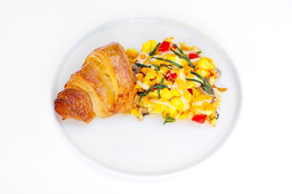 French Style Croissant & Scrambled Eggs